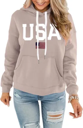 REVETRO Womens Hoodie Graphic Tie Dye Sweatshirt Casual Long Sleeve Hoodies Drawstring Pullover Tops With Pocket