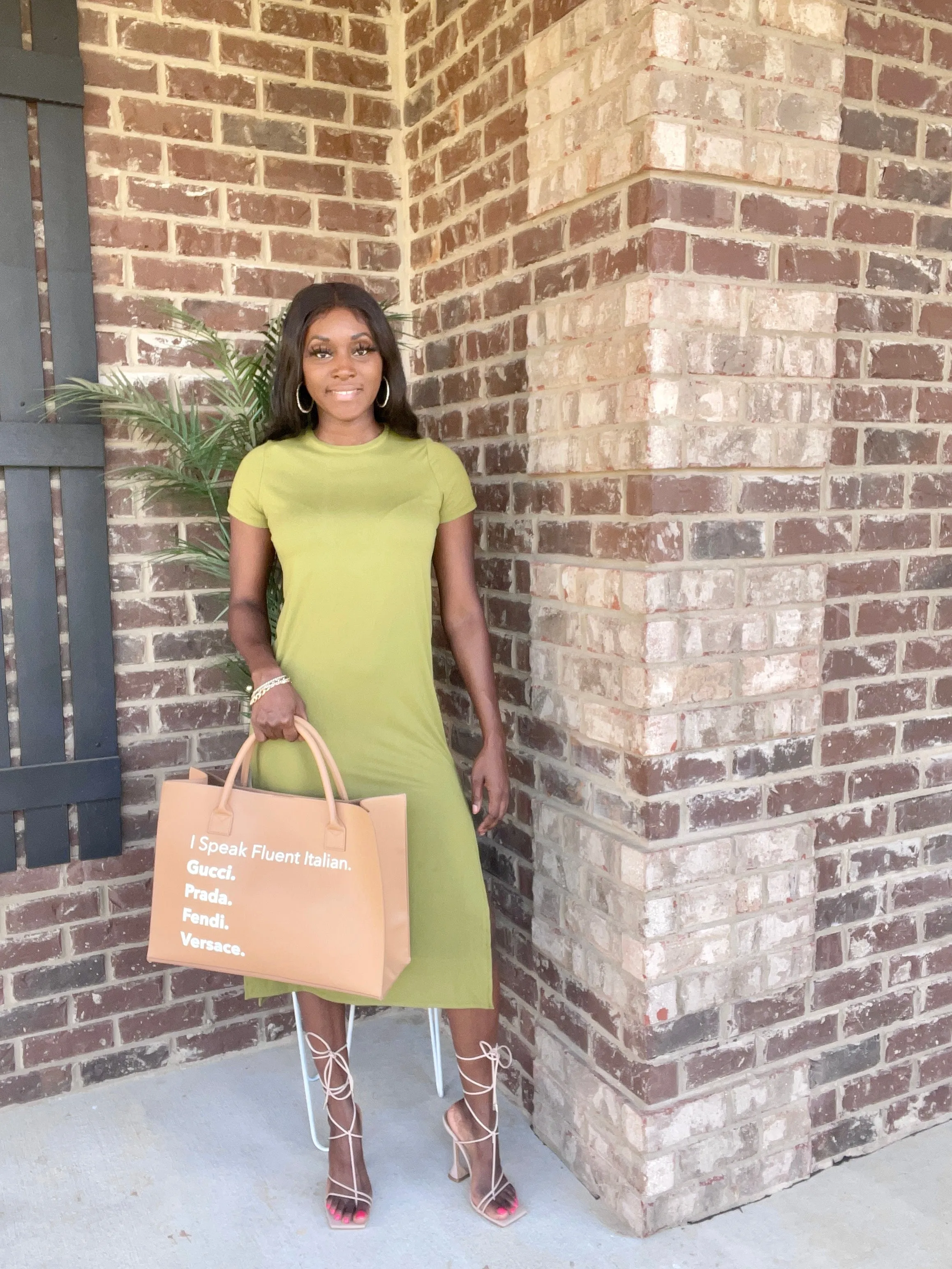 Side Slit Comfy Dress