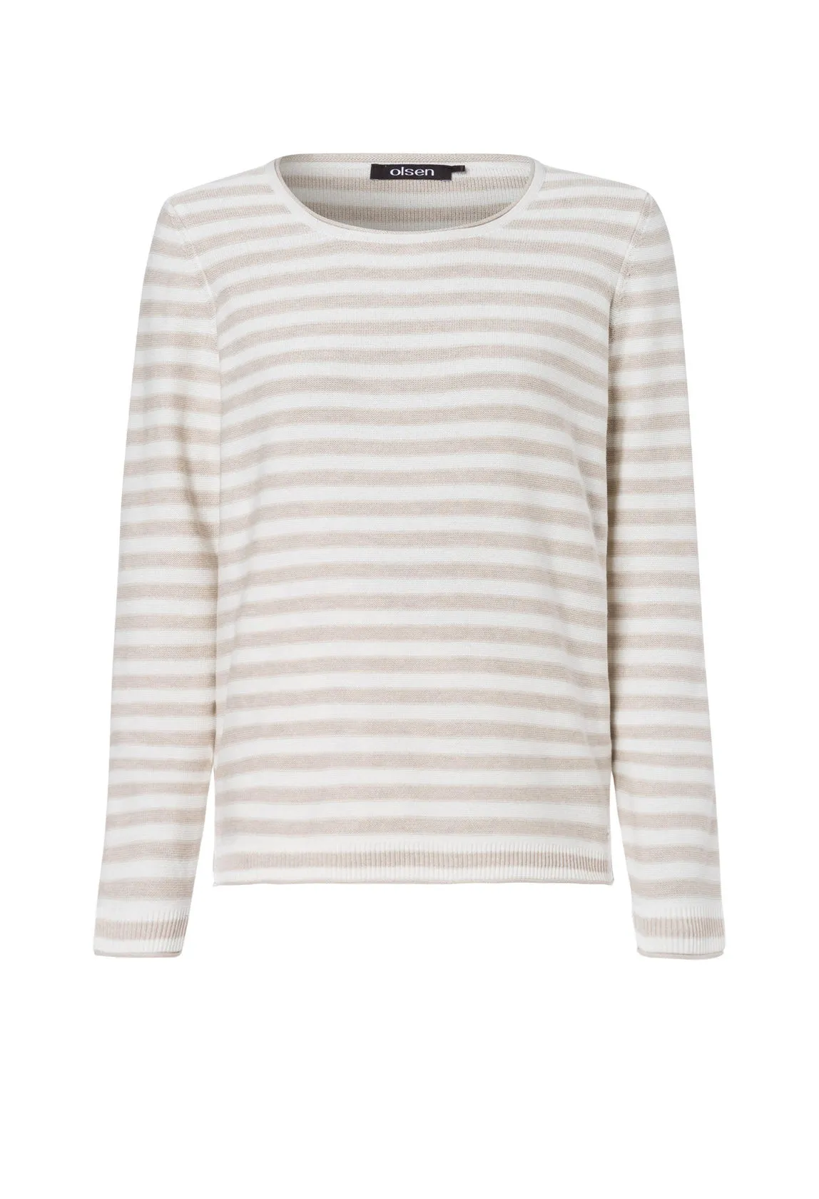 STRIPED ROLL NECK JUMPER