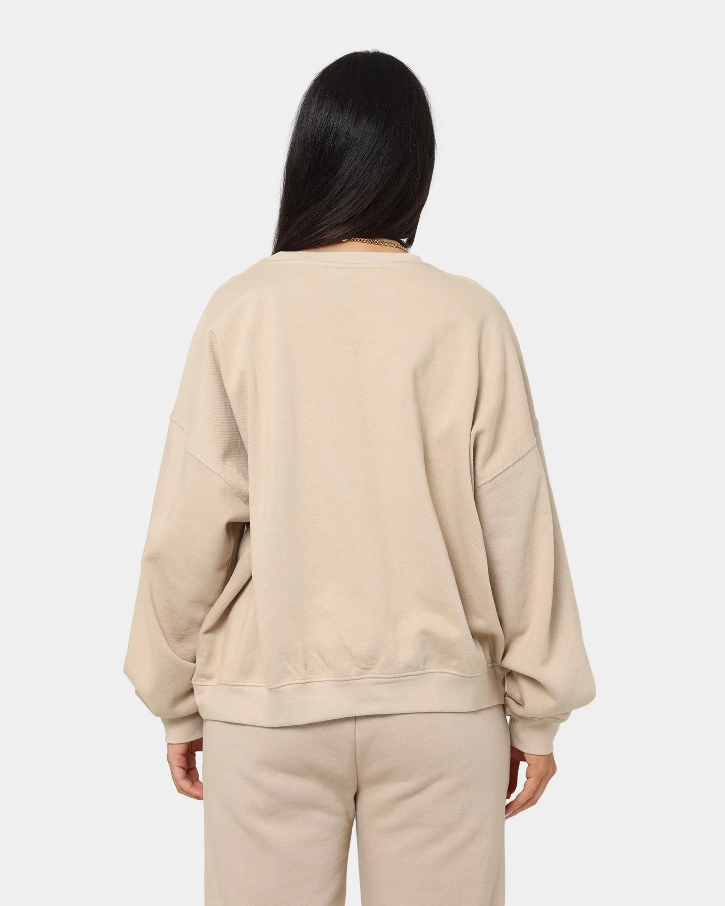 Stussy Women's Sport Oversized Crewneck Smoke