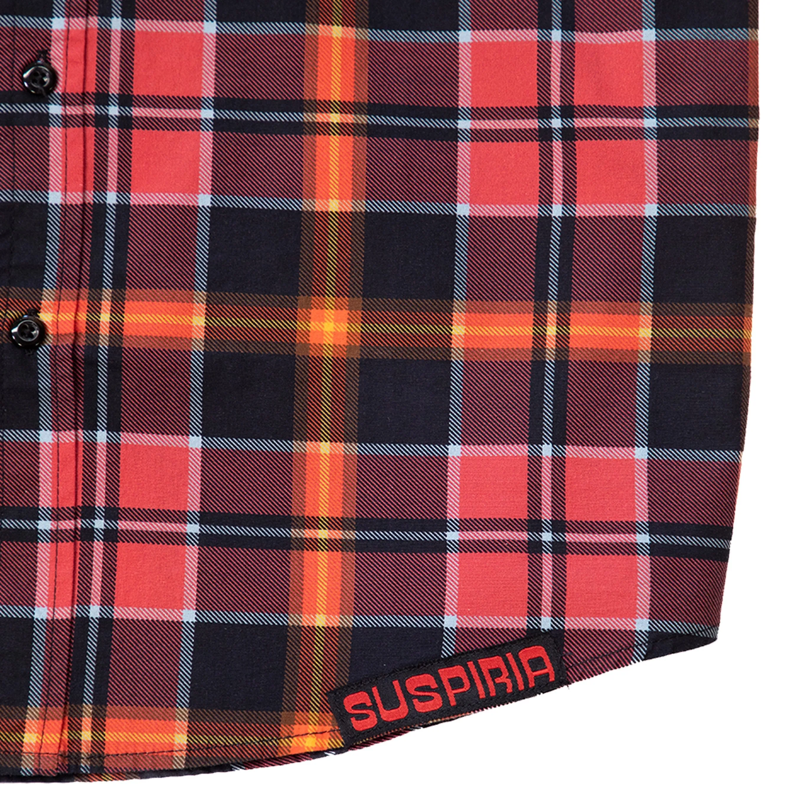 Suspiria Plaid Short Sleeve Button-Up Shirt