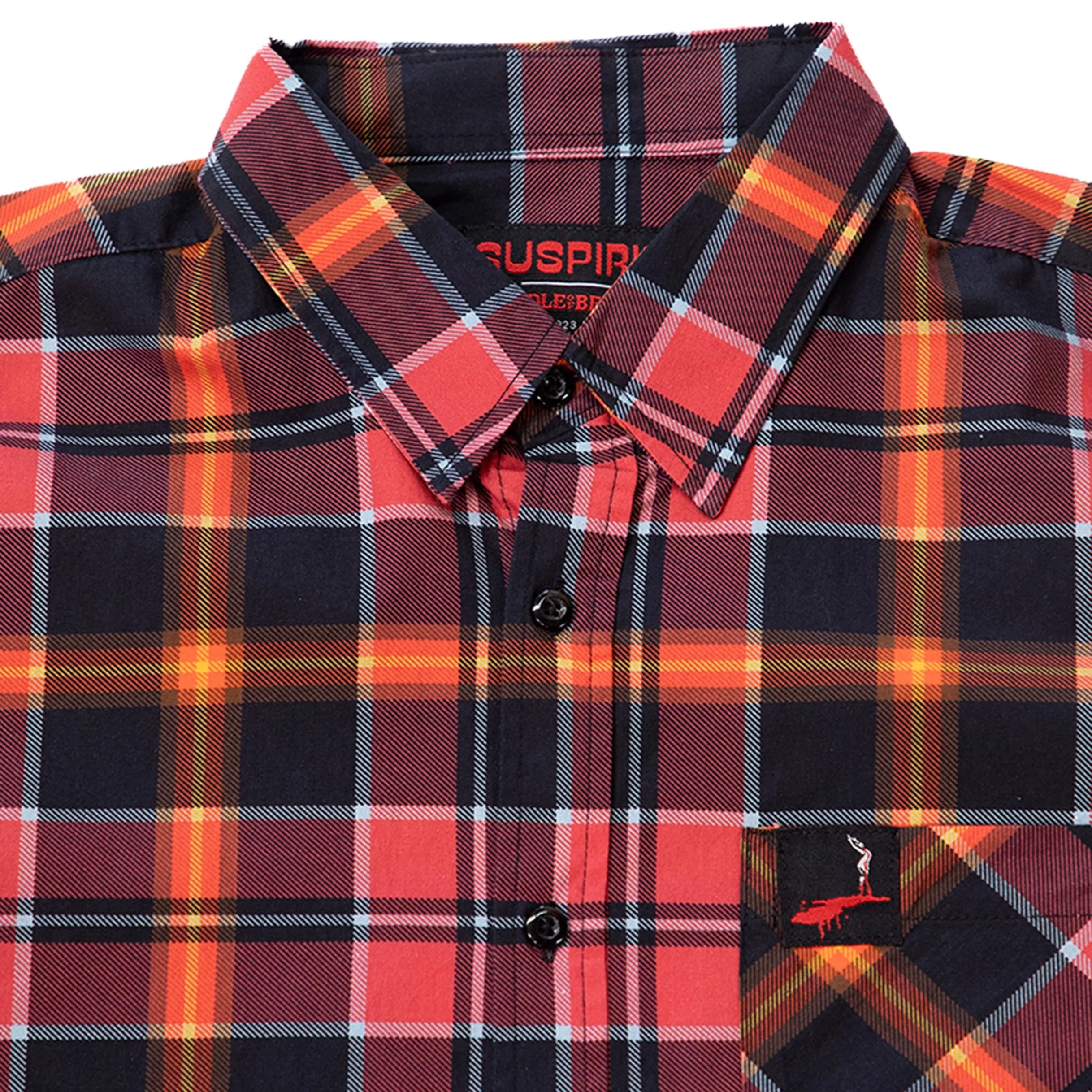 Suspiria Plaid Short Sleeve Button-Up Shirt