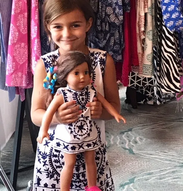 The Celia Embroidered Shift Dress for Girls