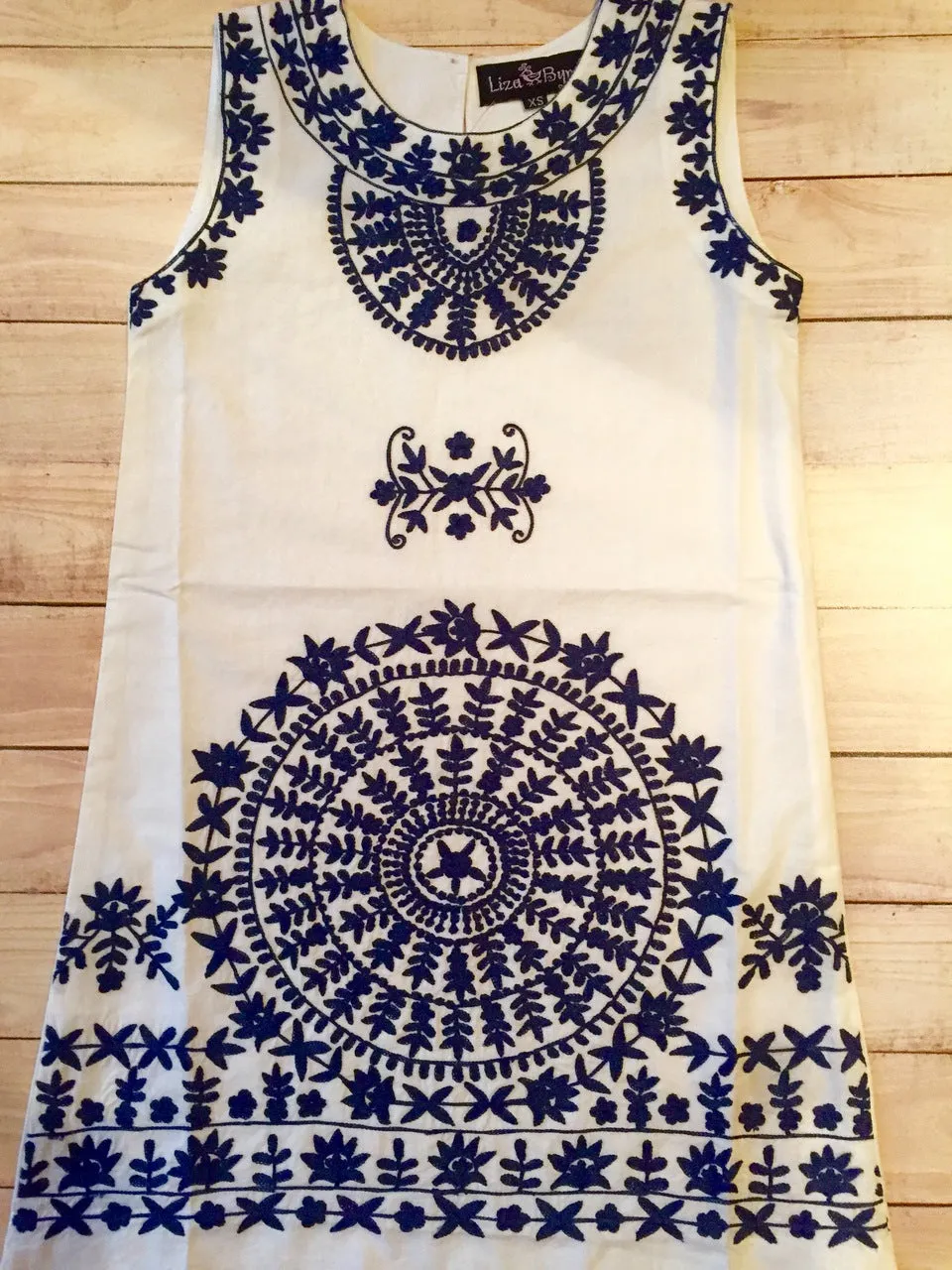 The Celia Embroidered Shift Dress for Girls