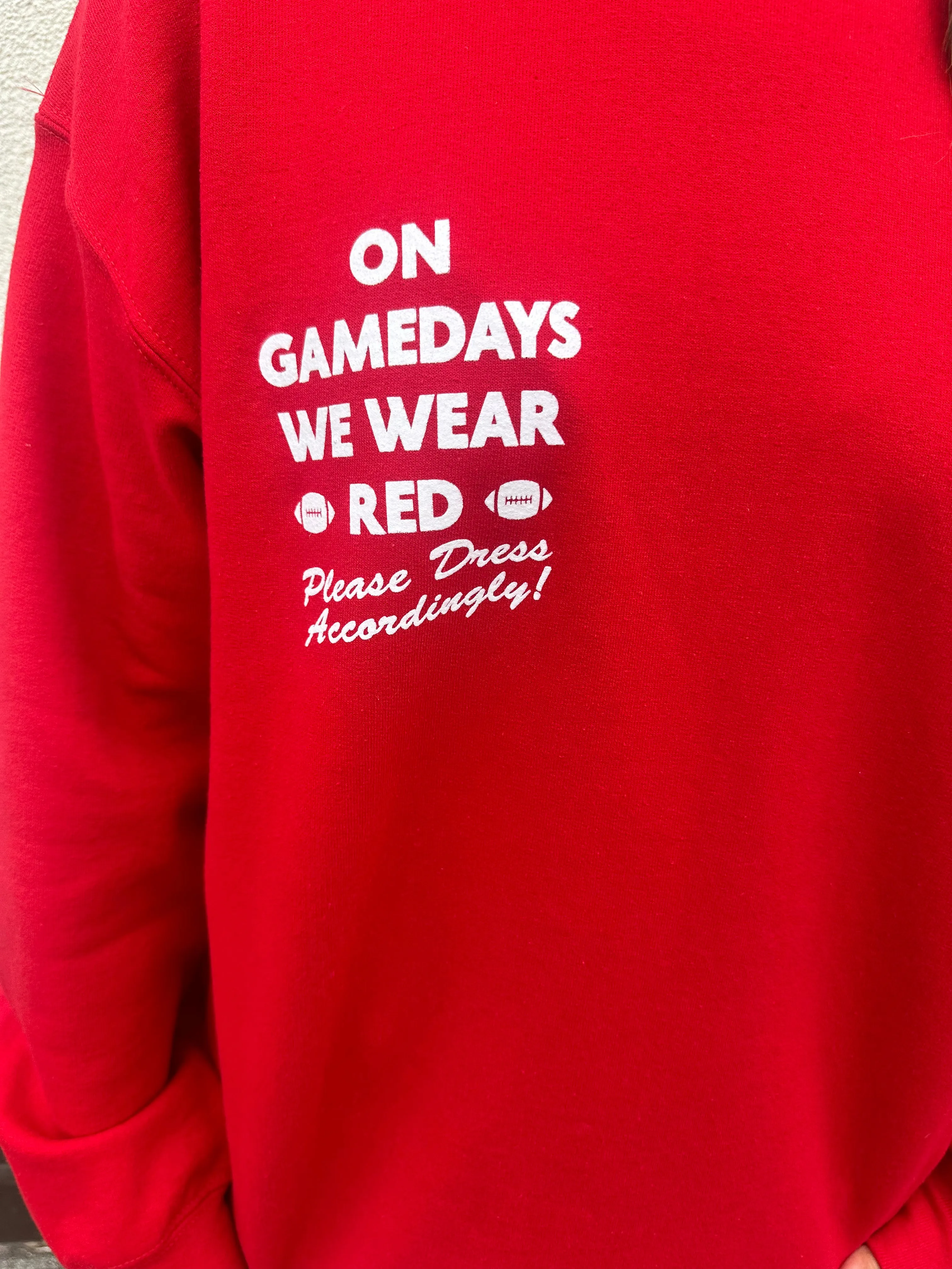 We Wear Red Sweatshirt