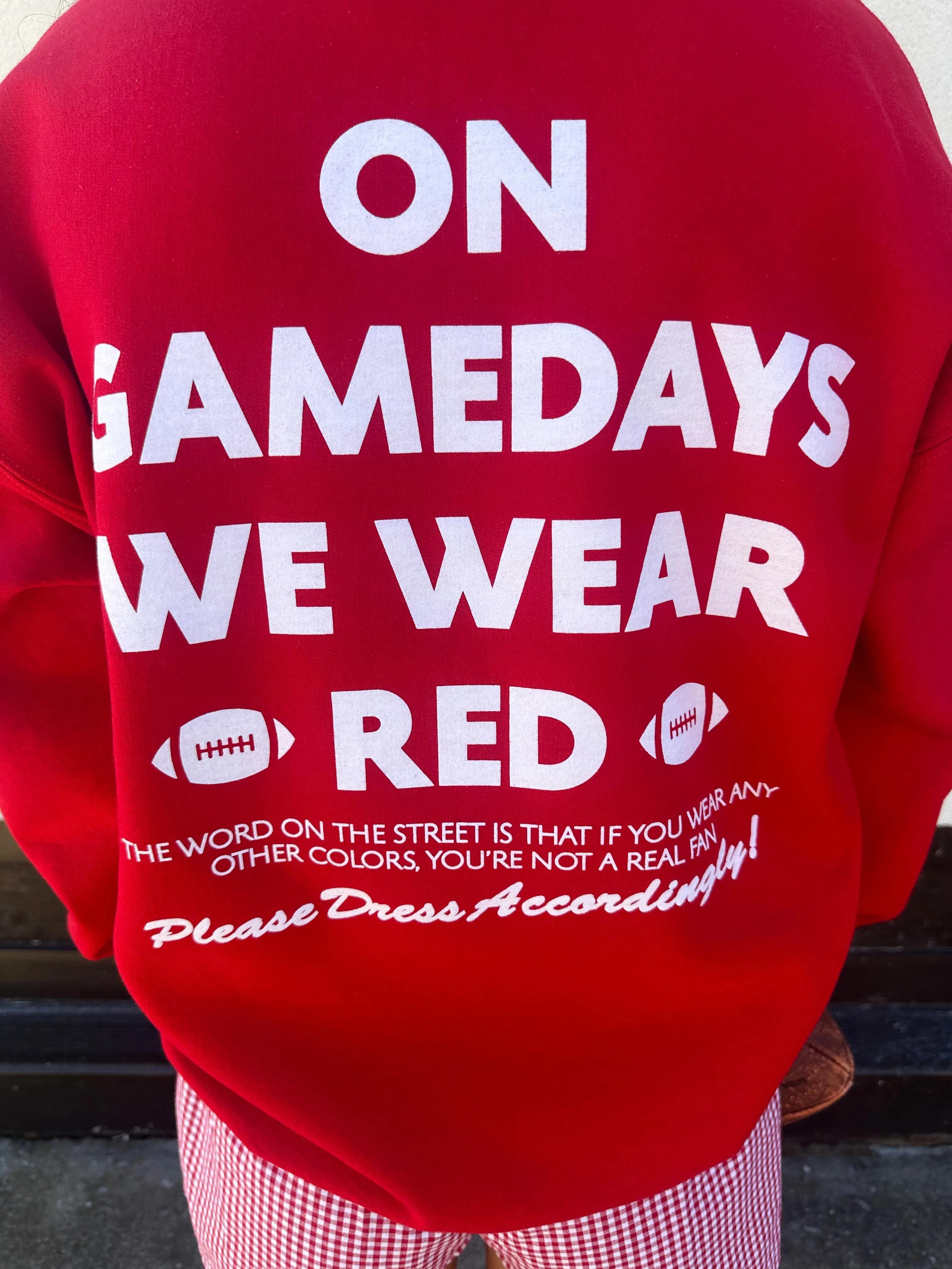 We Wear Red Sweatshirt
