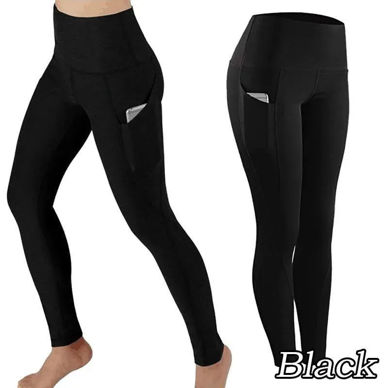 Women Seamless High Waist Yoga Pants with Pockets for Gym