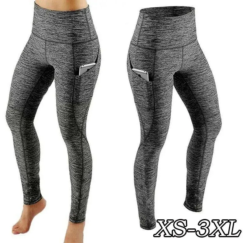 Women Seamless High Waist Yoga Pants with Pockets for Gym