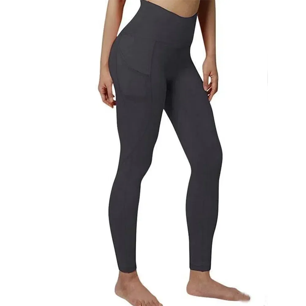Women Seamless High Waist Yoga Pants with Pockets for Gym
