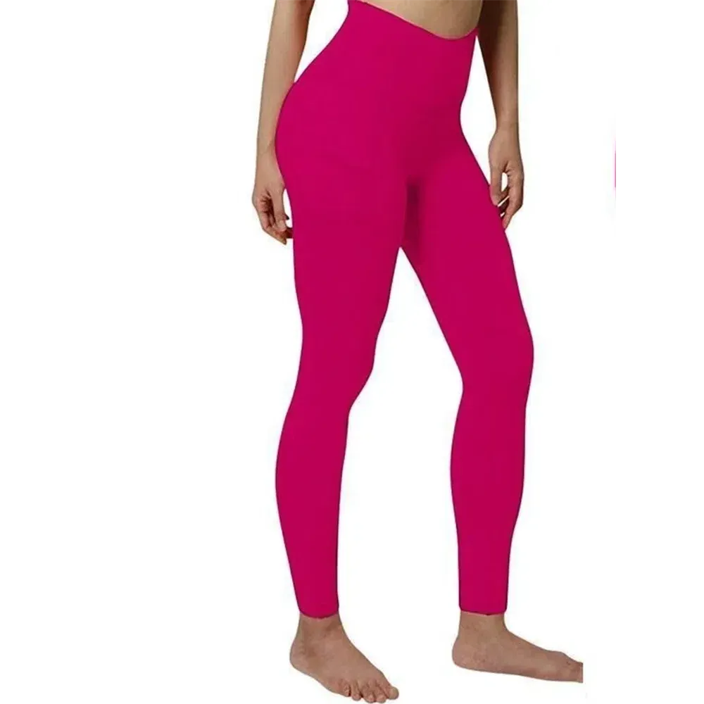 Women Seamless High Waist Yoga Pants with Pockets for Gym