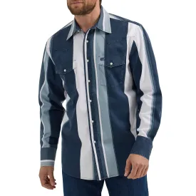 Wrangler Men's Vintage Inspired Brushpopper Pearl Snap Shirt